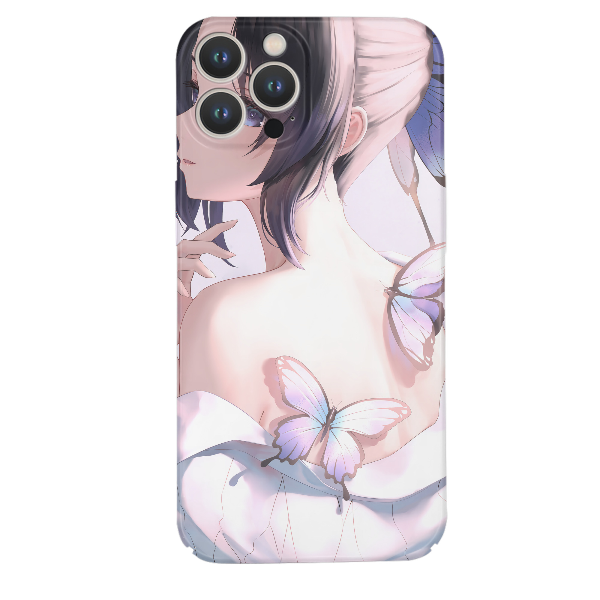 （画像用） 鬼滅の刃（きめつのやいば）蟲柱-胡蝶 しのぶ／こちょう しのぶ Kochou Shinobu 【iPhone 14シリーズ対応】ハードケース